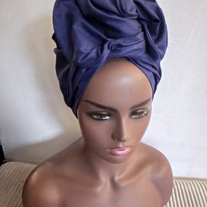 Turban buterfly bleu