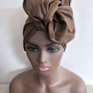 Turban buterfly Marron uni