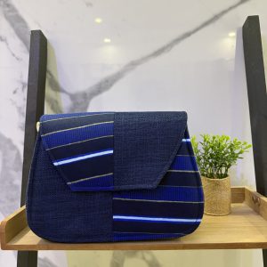 Sac tissu tissé blue