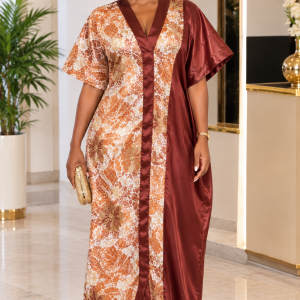 Robe brocard Marron