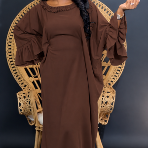 Robe Mina marron